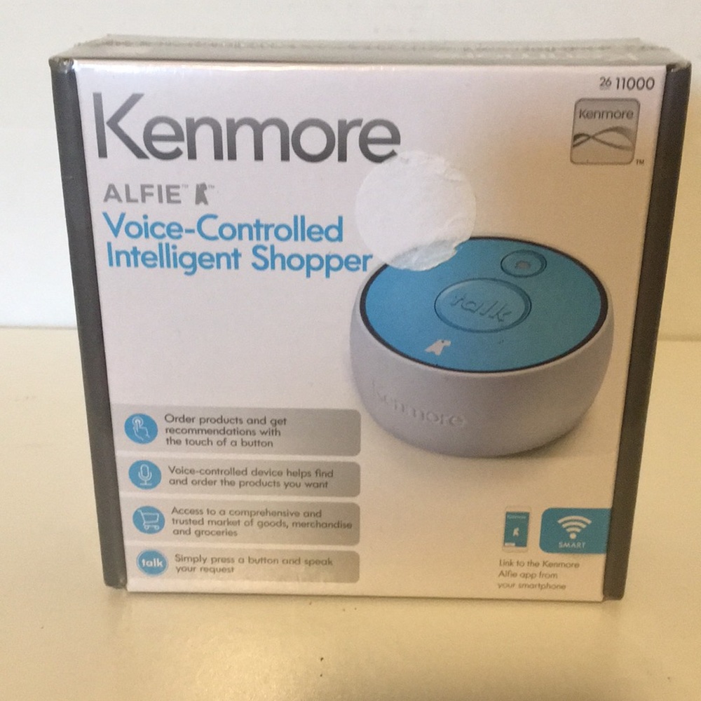 KENMORE ALFIE VOICE CONTROLLED INTELLIGENT SHOPPER.NEW NEVER USED